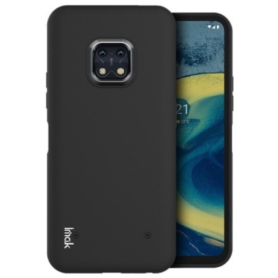 Nokia XR20 „Imak“ cieta silikona (TPU) melns apvalks | vacins.lv