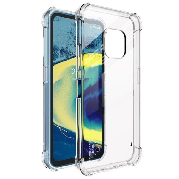 „Imak“ pastiprinātas aizsardzības cieta silikona (TPU) apvalks - dzidrs + ekrāna aizsargplēve (Nokia XR20)