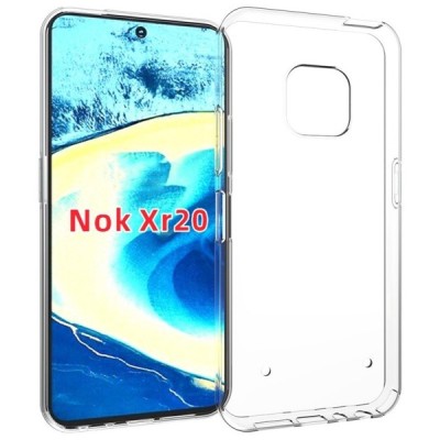 Nokia XR20 kieto silikono TPU skaidrus dėklas - nugarėlė | Priedai.lt