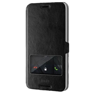 „Mofi“ Hui serijos HTC Desire 816 juodas odinis atverčiamas dėklas / Priedai.lt