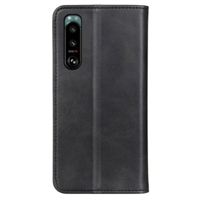 Sony Xperia 5 III „Split“ sērijas melns atvērams maciņš, maks | Vacins.lv