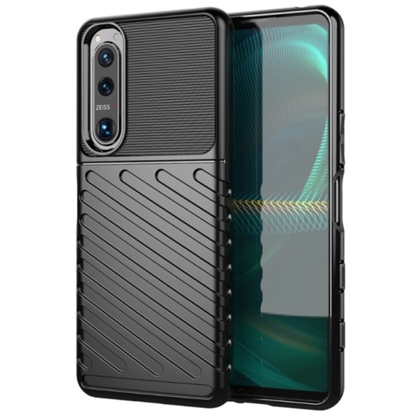 „Twill“ cieta silikona (TPU) apvalks - melns (Xperia 5 III)