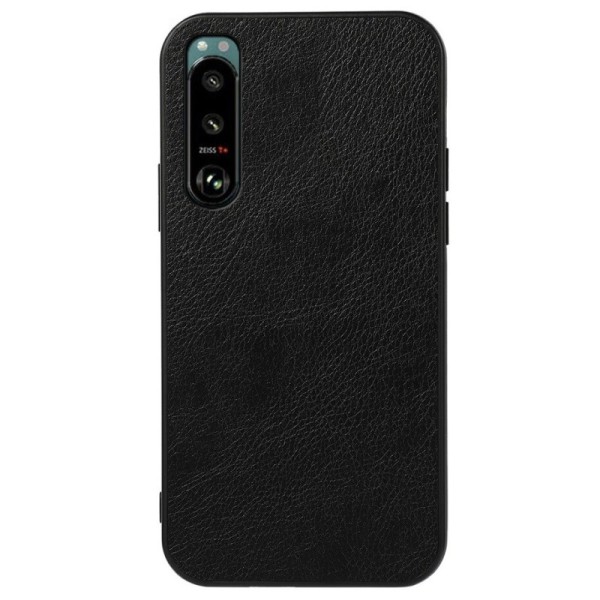 „Deluxe Leather“ ādas apvalks - melns (Xperia 5 III)