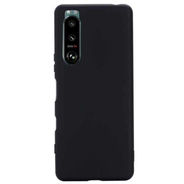 „Shell“ cieta silikona (TPU) apvalks - melns (Xperia 5 III)