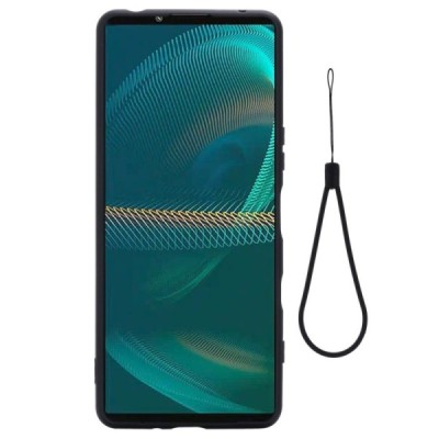 Sony Xperia 5 III Shell cieta silikona (TPU) melns apvalks | vacins.lv