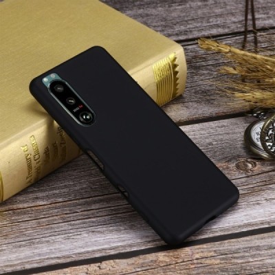 Sony Xperia 5 III Shell cieta silikona (TPU) melns apvalks | vacins.lv