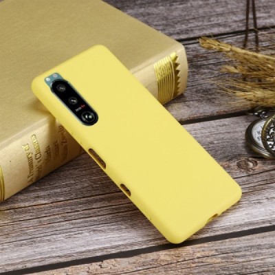 Sony Xperia 5 III Shell cieta silikona (TPU) dzeltens apvalks | vacins.lv
