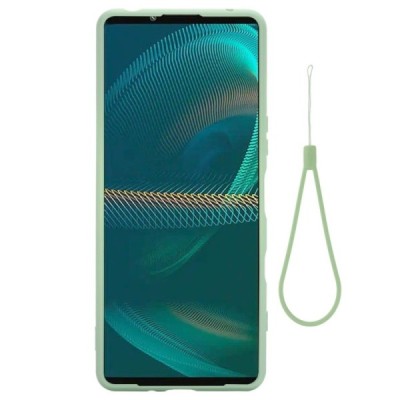 Sony Xperia 5 III Shell cieta silikona (TPU) zaļš apvalks | Vacins.lv