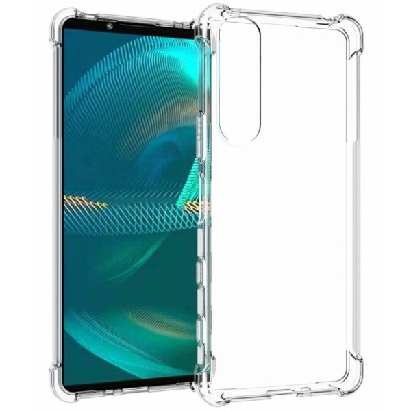 Pastiprinātas aizsardzības cieta silikona (TPU) vāciņš - dzidrs (Xperia 5 III)