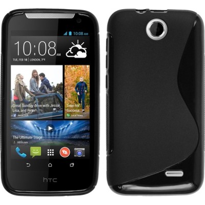 HTC Desire 310 melns cieta silikona futrālis / Vacins.lv
