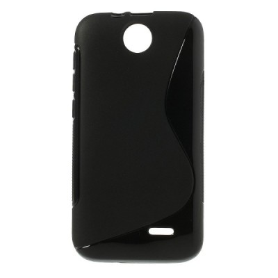 HTC Desire 310 melns cieta silikona futrālis / Vacins.lv