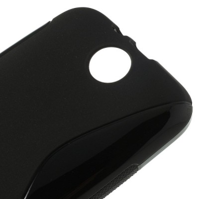HTC Desire 310 melns cieta silikona futrālis / Vacins.lv