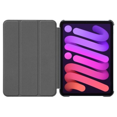 Apple iPad mini 6 2021 atvēramais melns ādas maciņš | Vacins.lv