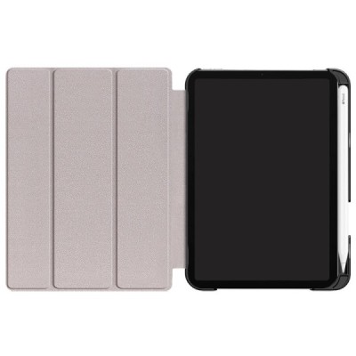 Apple iPad mini 6 2021 atvēramais melns maciņš - maks ar vietu, kur ielikt stylus | Vacins.lv