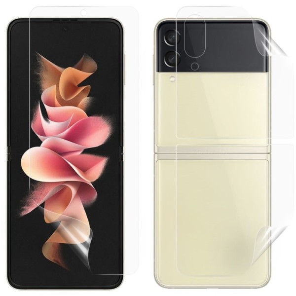 „Calans“ Hydrogel apsauginės ekrano ir nugarėlės plėvelės (pilnai dengiančios) - skaidrios (Galaxy Z Flip3)