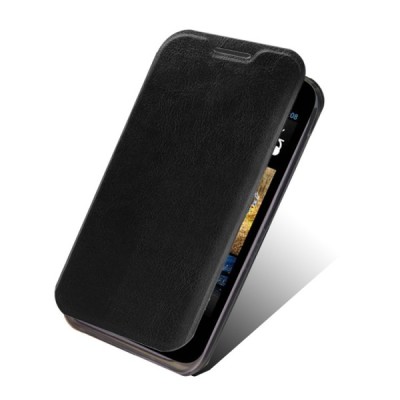 HTC Desire 310 „Mofi“ Leather sērijas melns ādas atvērams futrālis / Vacins.lv