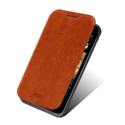 HTC Desire 310 „Mofi“ Leather sērijas brūns ādas atvērams futrālis / Vacins.lv