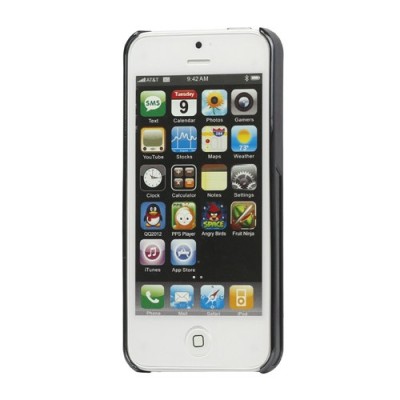 Solidus rudas odinis (dirbtinės odos) Apple iPhone SE (5, 5s) dėklas (dėkliukas) / Priedai.lt