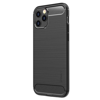 Apple iPhone 13 Pro „IPAKY“ Carbon cieta silikona (TPU) melns vāciņš | Vacins.lv