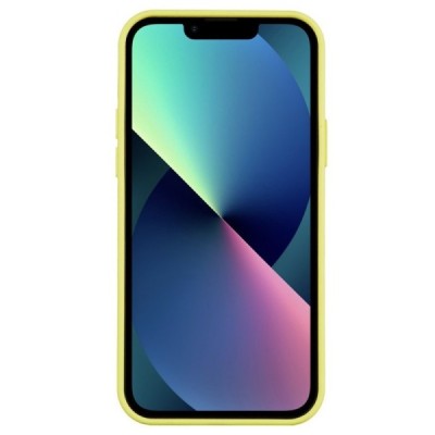 Apple iPhone 13 Mini Shell kieto silikono TPU geltonas dėklas - nugarėlė | Priedai.lt