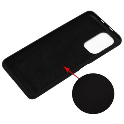 Xiaomi Poco F3 (Mi 11i) „Shell“ cieta silikona (TPU) melns apvalks | vacins.lv