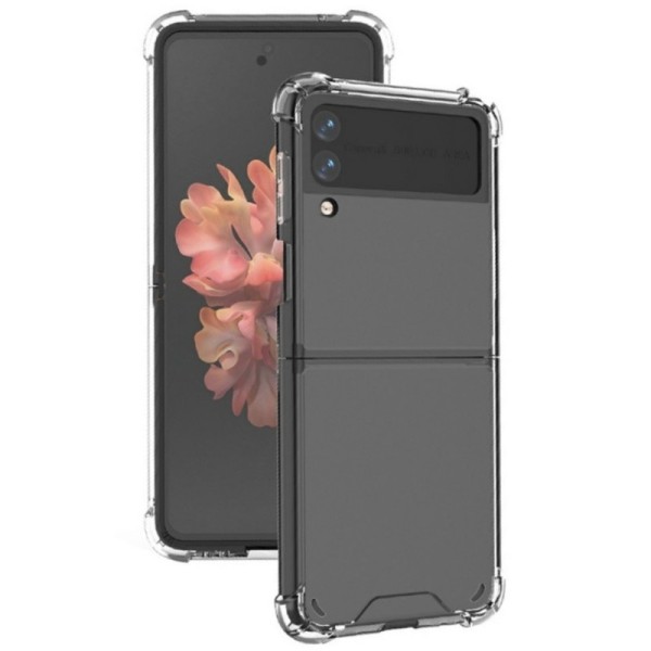 „Flexible“ cieta silikona (TPU) akrils apvalks - dzidrs (Galaxy Z Flip3)