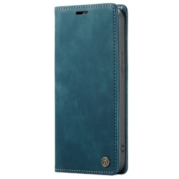 „CaseMe“ Retro solīds atvēramais ādas maciņš - zaļš (iPhone 13 Pro Max)