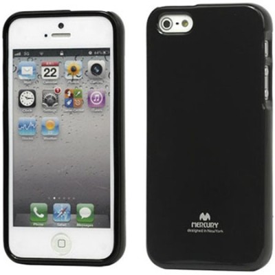 „Mercury“ Color kieto silikono (TPU) juodas Apple iPhone SE (5, 5s) dėklas (dėkliukas) / Priedai.lt