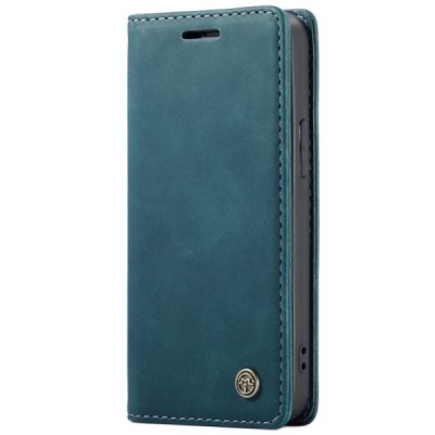 Apple iPhone 13 Mini CaseMe Retro solidus atverčiamas žalias odinis dėklas - knygutė | Priedai.lt