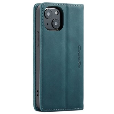 Apple iPhone 13 Mini CaseMe Retro solidus atverčiamas žalias odinis dėklas - knygutė | Priedai.lt