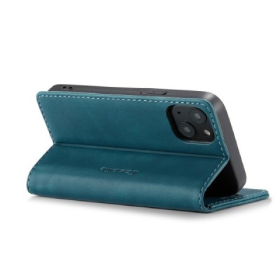 Apple iPhone 13 Mini CaseMe Retro solidus atverčiamas žalias odinis dėklas - knygutė | Priedai.lt