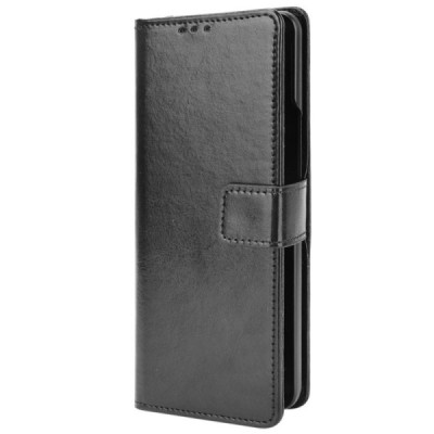 Samsung Galaxy Z Fold3 5G (F926B) atvēramais ādas melns maciņš (maks) | Vacins.lv