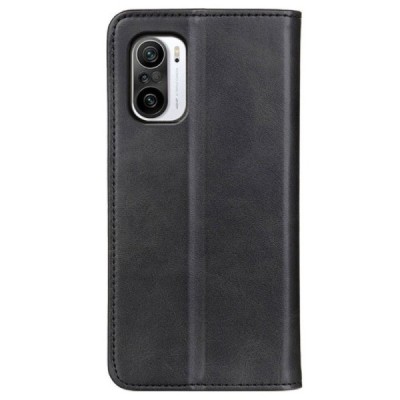 Xiaomi Poco F3 (Mi 11i) „Split“ sērijas melns atvērams maciņš, maks | Vacins.lv