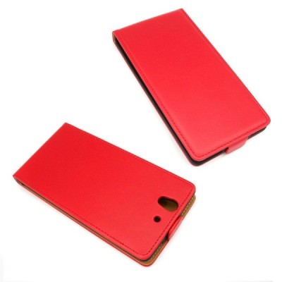 Atverčiamas Sony Xperia Z raudonas odinis dėklas / Priedai.lt