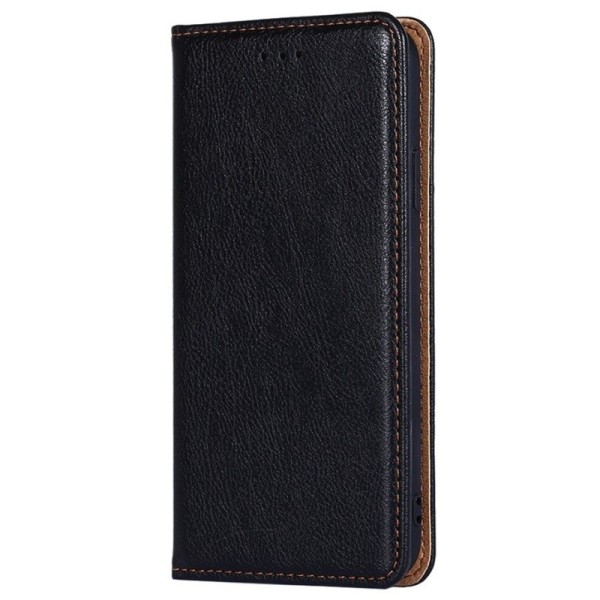 Solīds atvērams maciņš - melns (Poco F3 / Mi 11i)