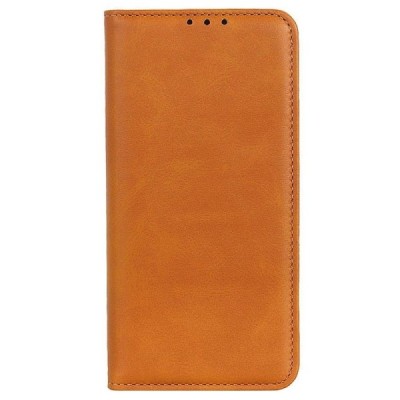 Xiaomi 11T (11T Pro) „Split“ šviesiai rudas odinis atverčiamas dėklas - knygutė | Priedai.lt