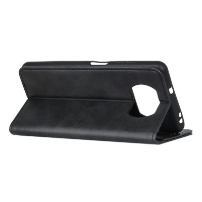 Xiaomi Poco X3 (X3 Pro) „Split“ sērijas melns atvērams maciņš, maks | Vacins.lv