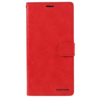 Mercury Blue Moon Apple iPhone 13 Pro Max atvērams sarkans ādas maciņš - maks | Vacins.lv