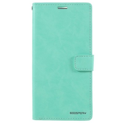 Mercury Blue Moon Apple iPhone 13 Pro Max atvērams piparmētru ādas maciņš - maks | Vacins.lv