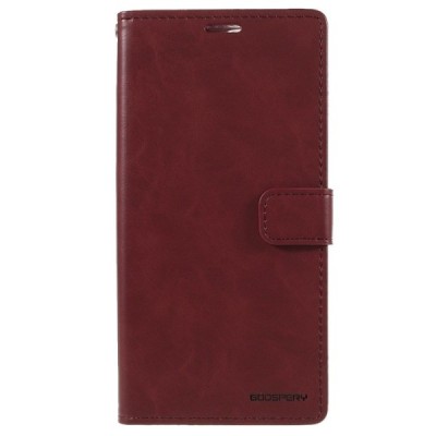 Mercury Blue Moon Apple iPhone 13 Pro atvērams bordo ādas maciņš - maks | Vacins.lv