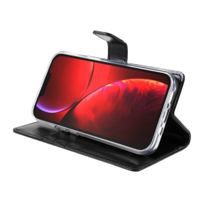 Mercury Blue Moon Apple iPhone 13 atvērams melns ādas maciņš - maks | Vacins.lv