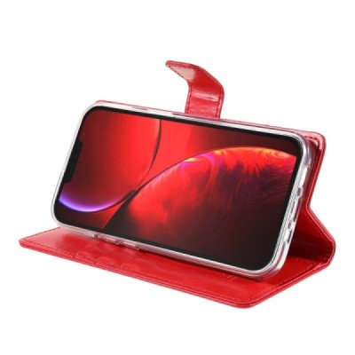 Mercury Blue Moon Apple iPhone 13 atvērams sarkans ādas maciņš - maks | Vacins.lv