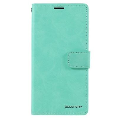 Mercury Blue Moon Apple iPhone 13 atvērams piparmētru ādas maciņš - maks | Vacins.lv