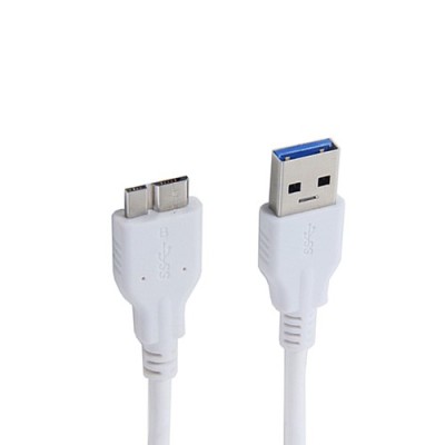 Balts micro USB 3.0 vads (1 m) / vacins.lv