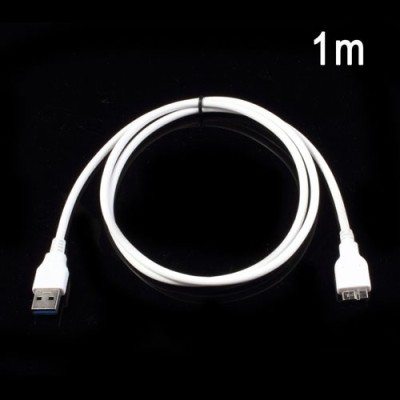 Balts micro USB 3.0 vads (1 m) / vacins.lv