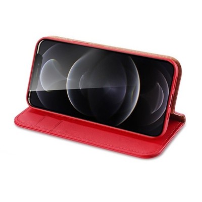 „Dux Ducis“ Hivo serijos Apple iPhone 13 Mini raudonas odinis atverčiamas dėklas | Priedai.lt