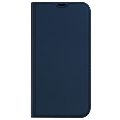 „Dux Ducis“ Skin serijos Apple iPhone 13 Mini tamsiai mėlynas odinis atverčiamas dėklas | Priedai.lt