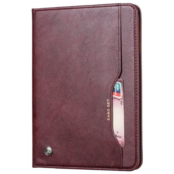 „Comma“ atvēramais futrālis - bordo (iPad 10.2 2019 / 2020 / 2021)