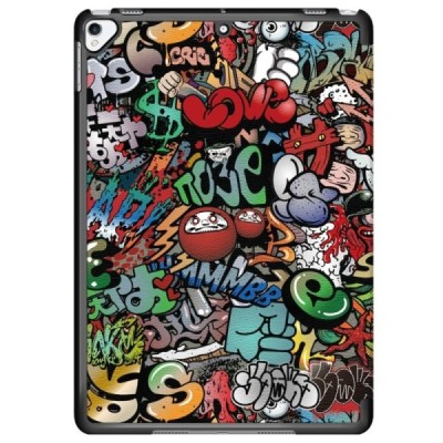 Apple iPad 10.2" (2019, 2020, 2021) „Street Art“ atvēramais krāsains, maciņš | Vacins.lv