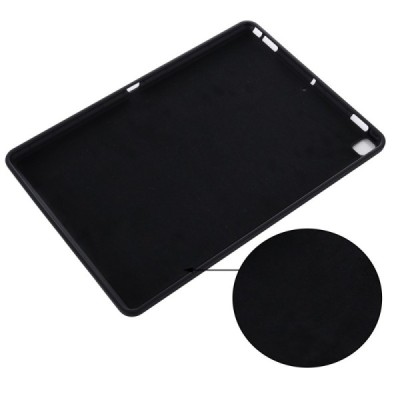 Apple iPad 10.2" (2019, 2020, 2021) „Shell“ cieta silikona (TPU) melns apvalks | vacins.lv